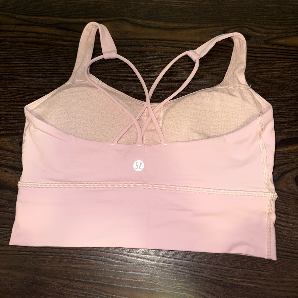 Lululemon Baby Pink Sports Bra, Size 4